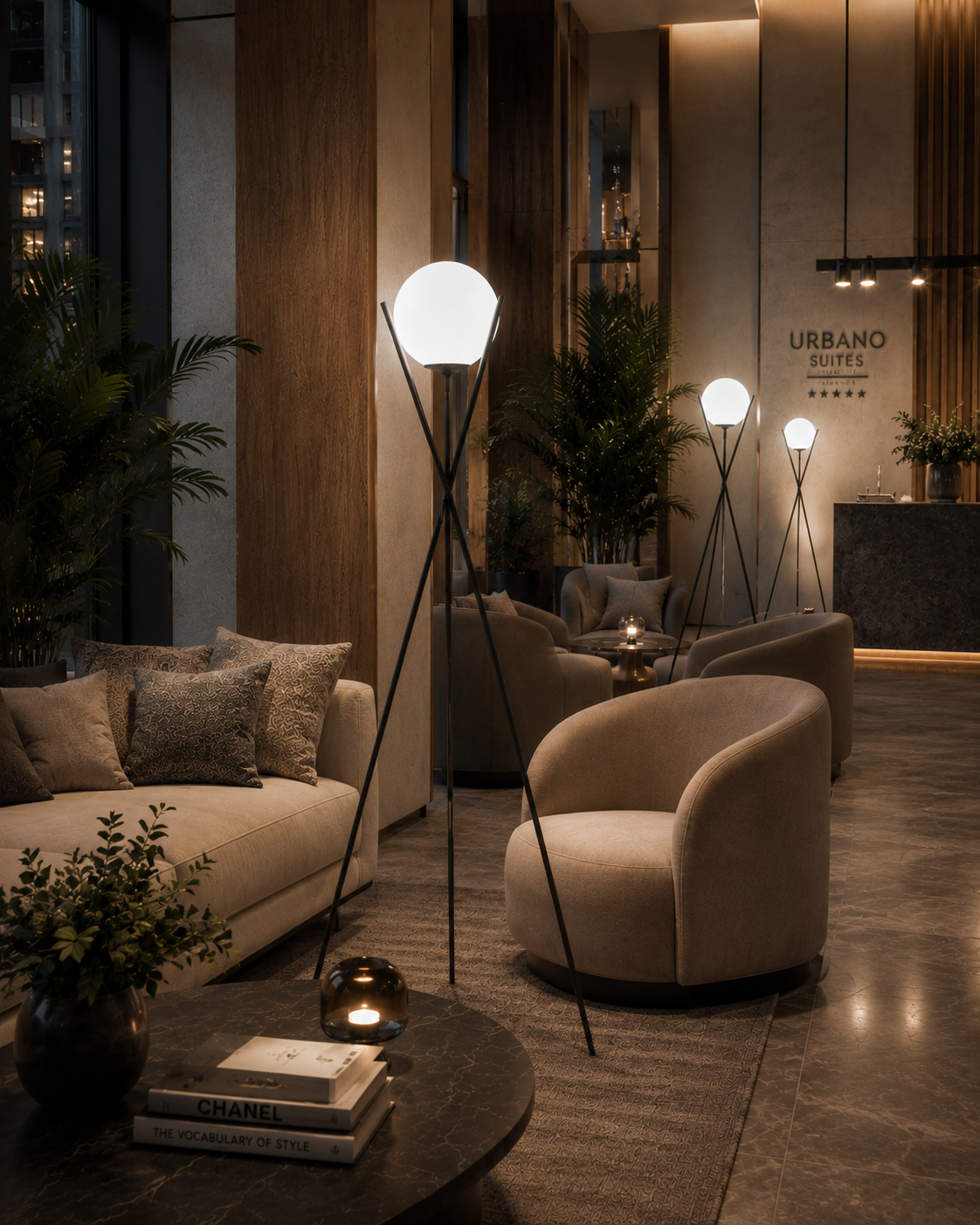 ambiente lampara pie salon 2